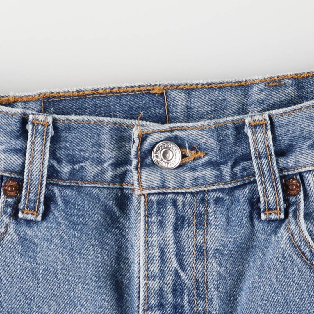 2000'S Levi's 505 Regular Fit Straight Leg Tapered Denim Pants, Made in Canada, Men's Size W32 cotton blue type Vintage Second Hand