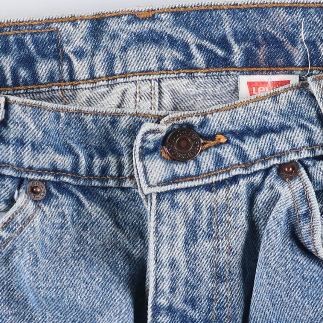 90'S Levi's 550 Student Tapered Denim Pants, Women's Size L (W29), Vintage Orange Tab cotton blue type Vintage Second Hand