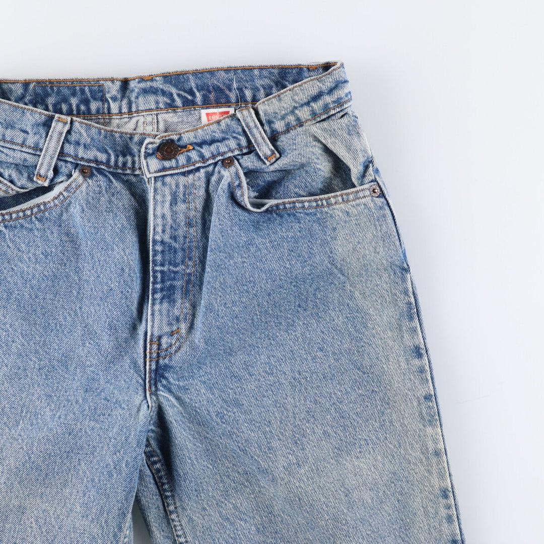 90'S Levi's 550 Student Tapered Denim Pants, Women's Size L (W29), Vintage Orange Tab cotton blue type Vintage Second Hand