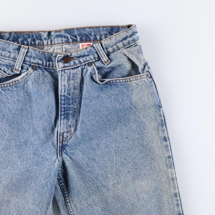 90'S Levi's 550 Student Tapered Denim Pants, Women's Size L (W29), Vintage Orange Tab cotton blue type Vintage Second Hand