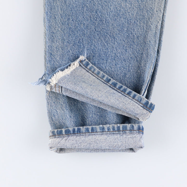 90'S Levi's 550 Student Tapered Denim Pants, Women's Size L (W29), Vintage Orange Tab cotton blue type Vintage Second Hand