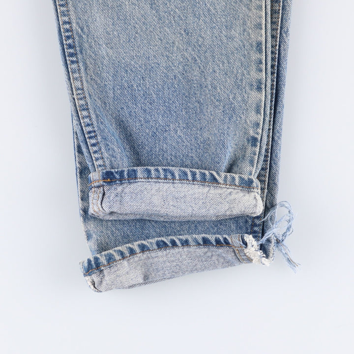 90'S Levi's 550 Student Tapered Denim Pants, Women's Size L (W29), Vintage Orange Tab cotton blue type Vintage Second Hand