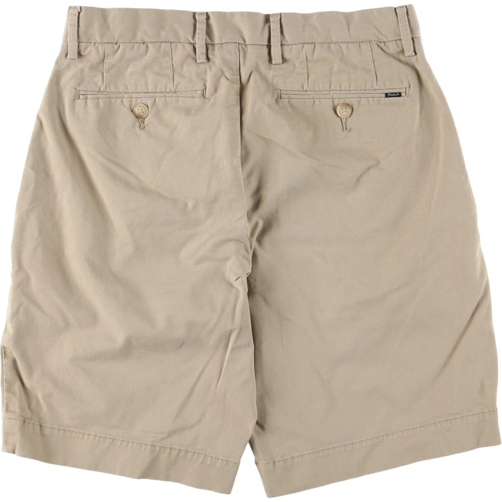 Ralph Lauren POLO RALPH LAUREN STRETCH CLASSIC FIT Chino Shorts, Men's, Size W30 cotton Beige type Vintage Second Hand