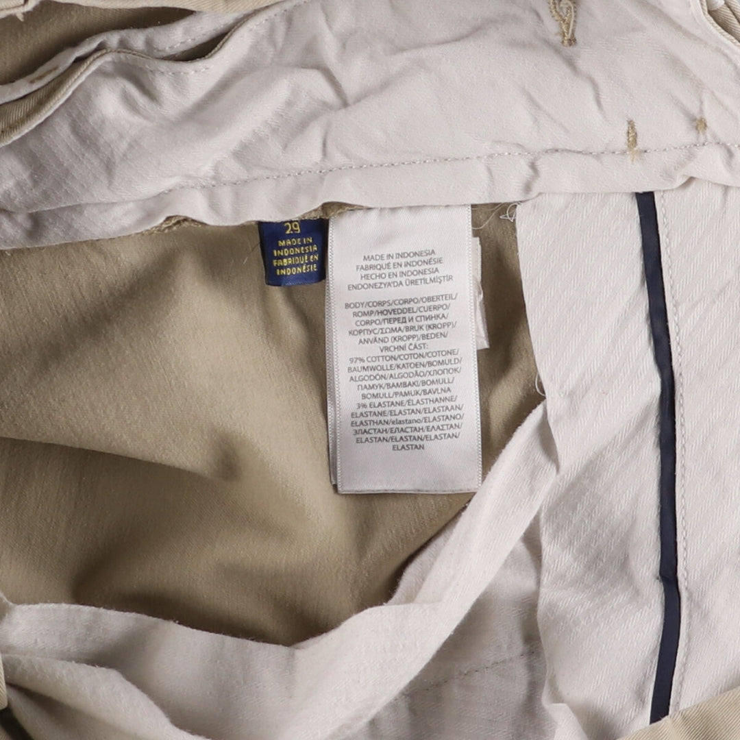 Ralph Lauren POLO RALPH LAUREN STRETCH CLASSIC FIT Chino Shorts, Men's, Size W30 cotton Beige type Vintage Second Hand