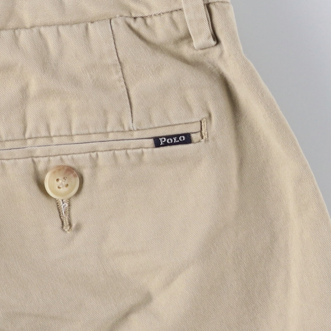 Ralph Lauren POLO RALPH LAUREN STRETCH CLASSIC FIT Chino Shorts, Men's, Size W30 cotton Beige type Vintage Second Hand