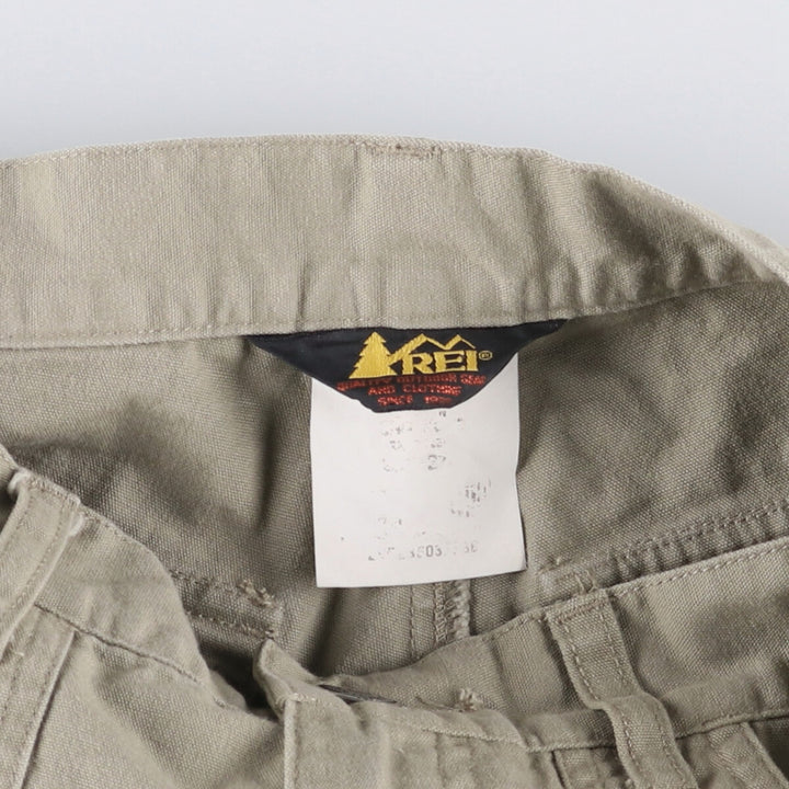 90'S REI Cargo Shorts, Women's Size L (W28), Vintage unclear gray type Vintage Second Hand