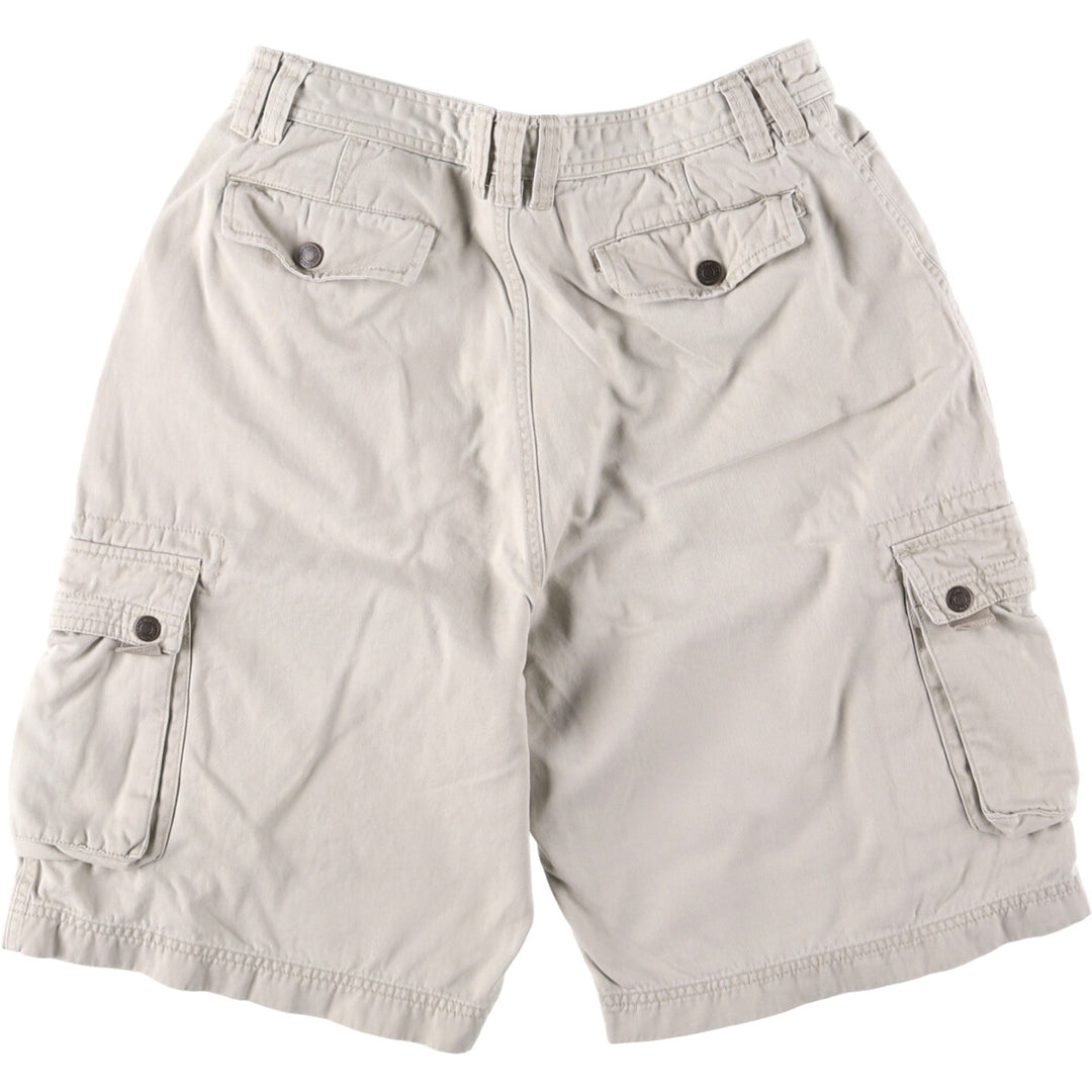Eddie Bauer cargo shorts, women's size L (w29) cotton gray type Vintage Second Hand