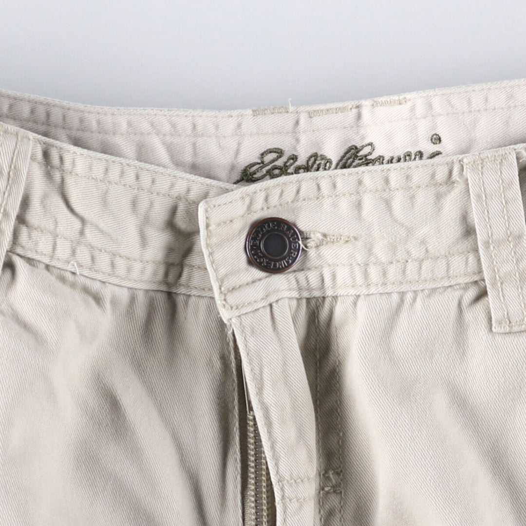 Eddie Bauer cargo shorts, women's size L (w29) cotton gray type Vintage Second Hand
