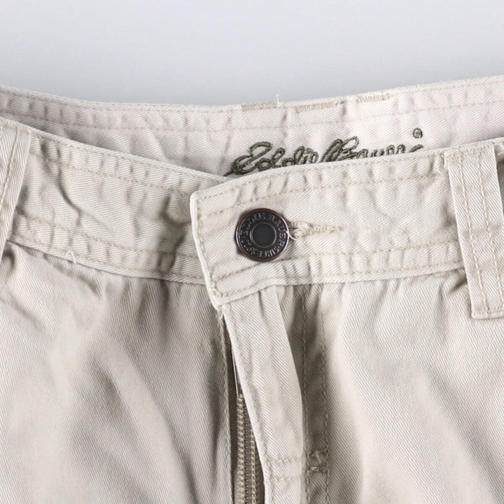 Eddie Bauer cargo shorts, women's size L (w29) cotton gray type Vintage Second Hand