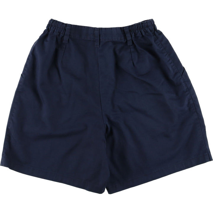 Lee Two-pleat Chino Shorts, Women's Size L (W29) cotton navy blue type Vintage Second Hand