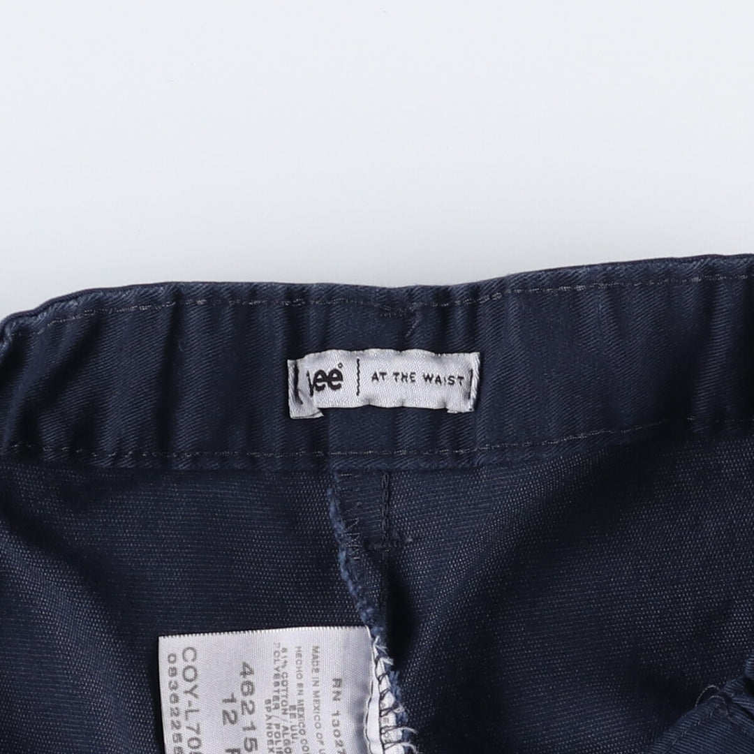 Lee Two-pleat Chino Shorts, Women's Size L (W29) cotton navy blue type Vintage Second Hand