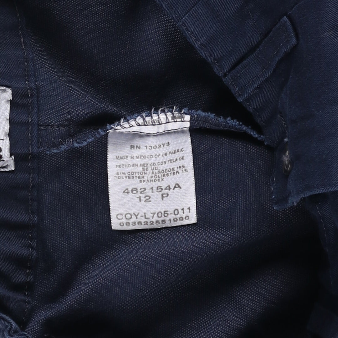 Lee Two-pleat Chino Shorts, Women's Size L (W29) cotton navy blue type Vintage Second Hand