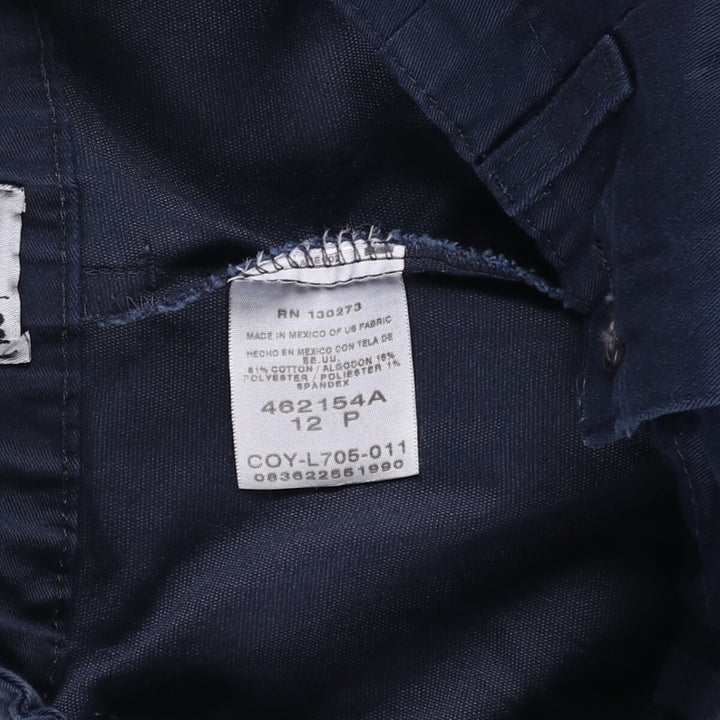 Lee Two-pleat Chino Shorts, Women's Size L (W29) cotton navy blue type Vintage Second Hand