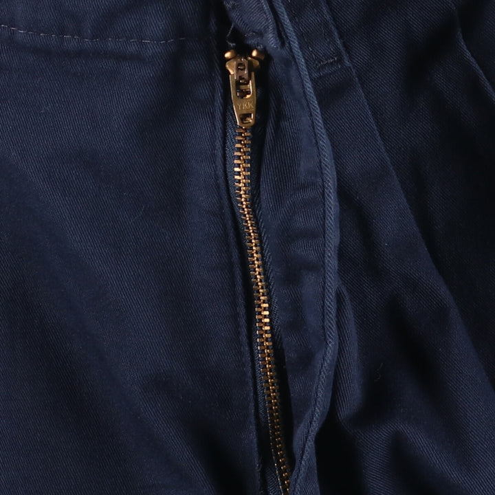 Lee Two-pleat Chino Shorts, Women's Size L (W29) cotton navy blue type Vintage Second Hand