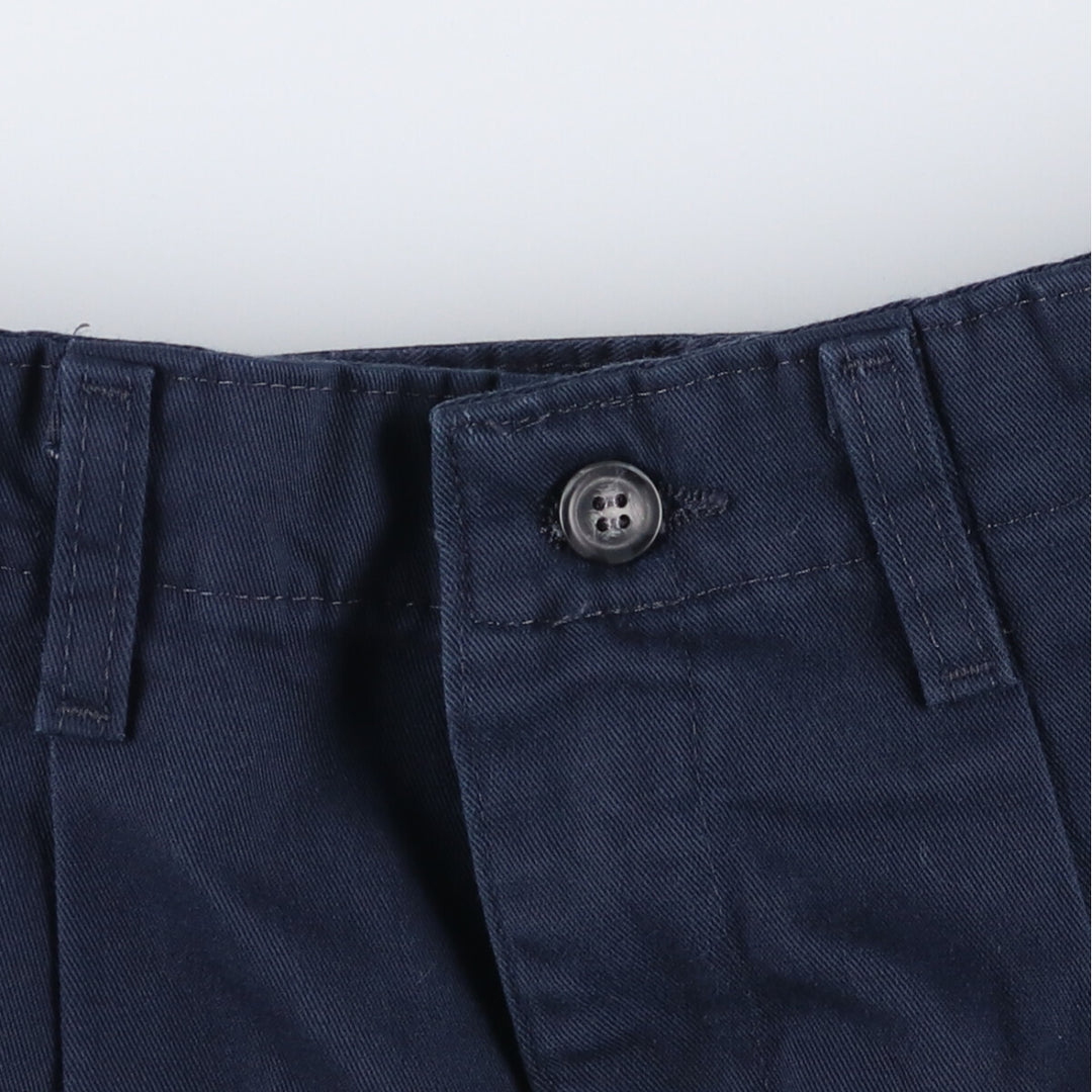 Lee Two-pleat Chino Shorts, Women's Size L (W29) cotton navy blue type Vintage Second Hand