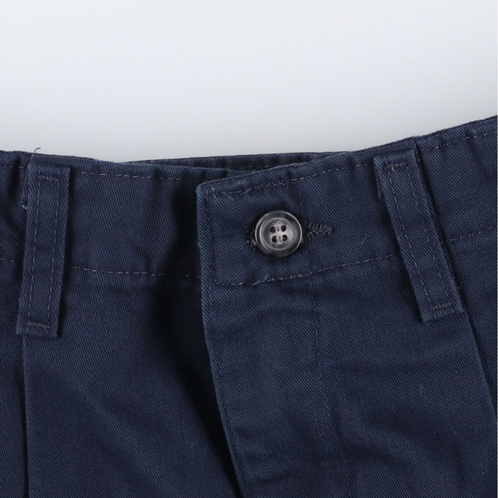 Lee Two-pleat Chino Shorts, Women's Size L (W29) cotton navy blue type Vintage Second Hand