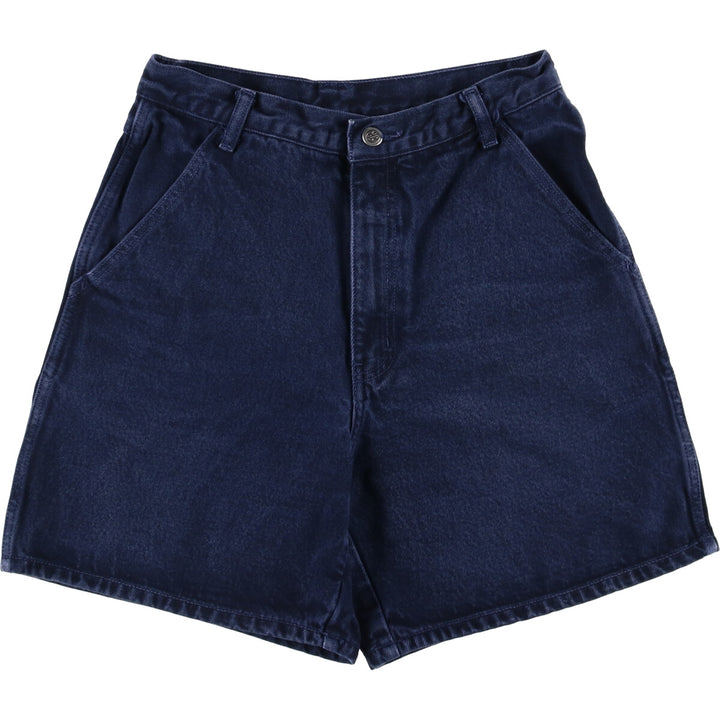 Bill Blass denim shorts, women's size L (w29) cotton navy blue type Vintage Second Hand
