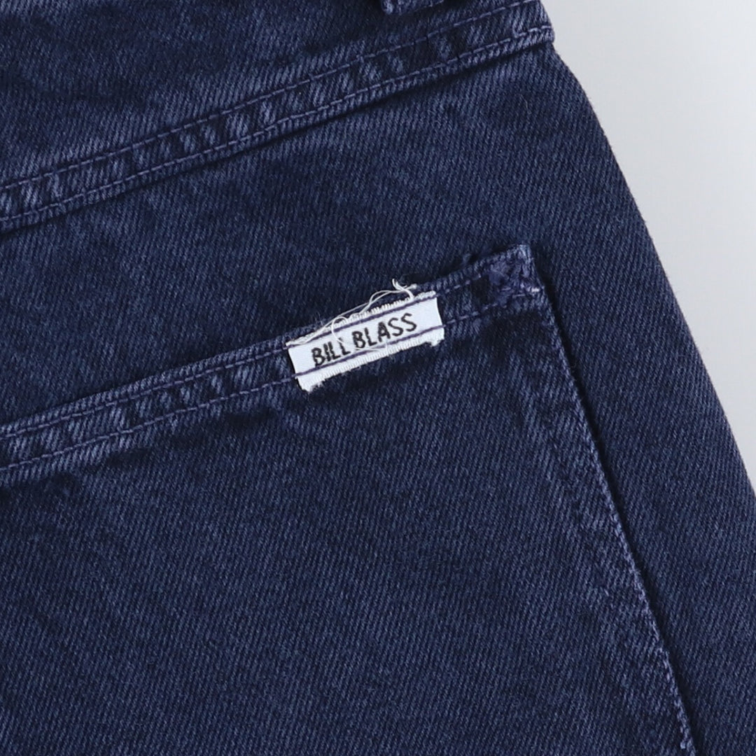 Bill Blass denim shorts, women's size L (w29) cotton navy blue type Vintage Second Hand