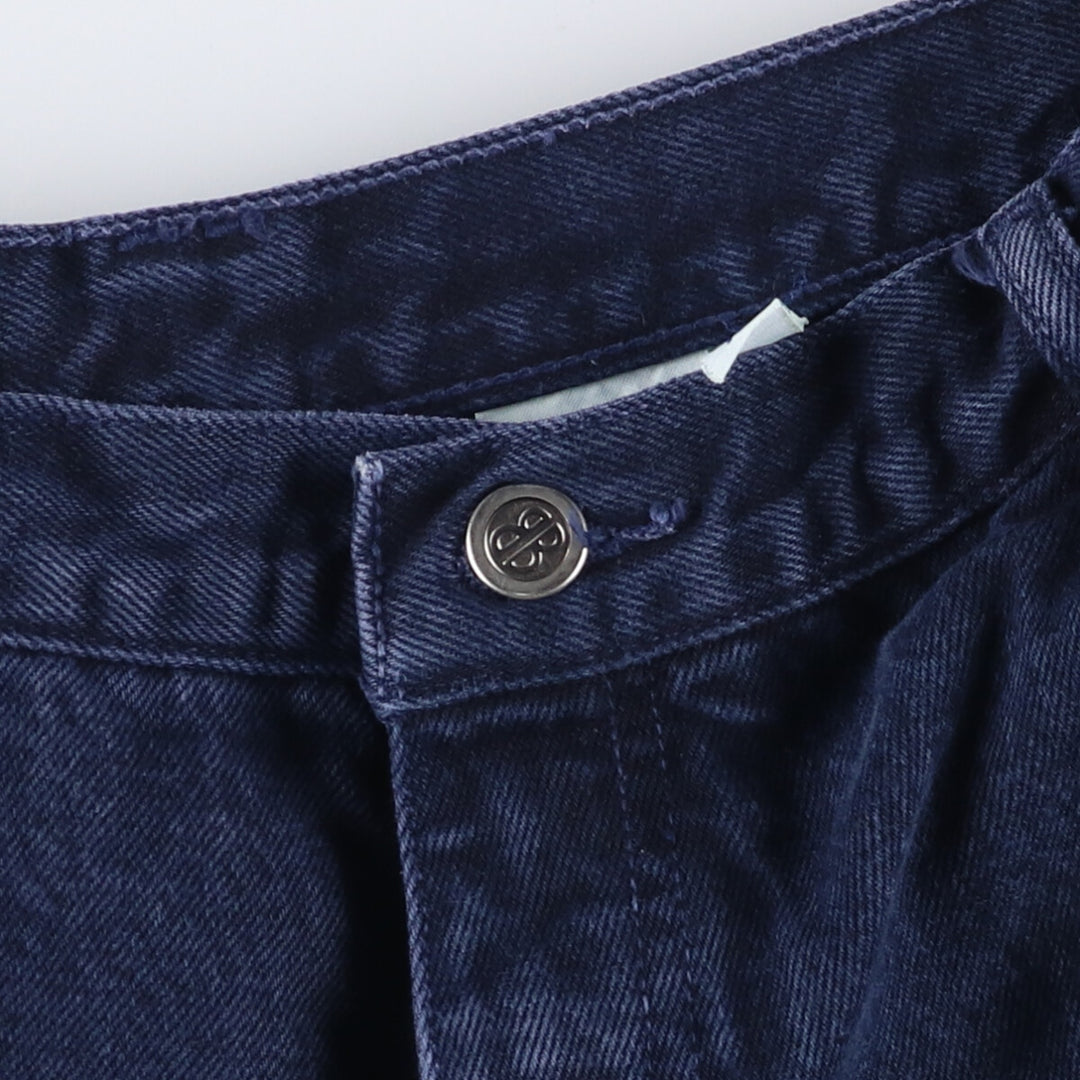 Bill Blass denim shorts, women's size L (w29) cotton navy blue type Vintage Second Hand