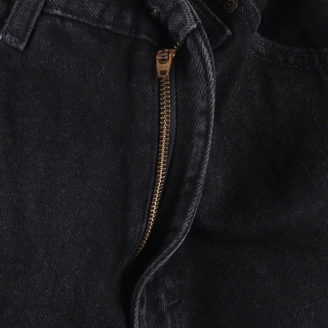 90'S Eddie Bauer Denim Classic Fit Black Denim Shorts, Made in USA, Women's Size L (W29) cotton black type Vintage Second Hand