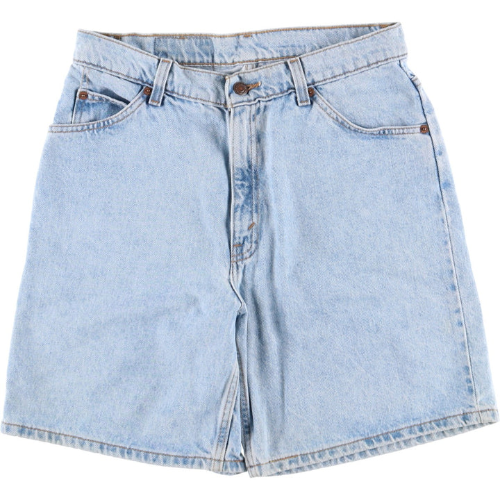 90'S Levi's 950 Relaxed Fit Denim Shorts with Orange Tab, Women's Size XL (W32), Vintage cotton Blue type light blue Vintage Second Hand