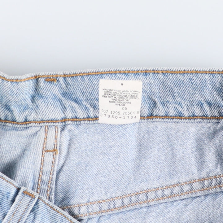 90'S Levi's 950 Relaxed Fit Denim Shorts with Orange Tab, Women's Size XL (W32), Vintage cotton Blue type light blue Vintage Second Hand