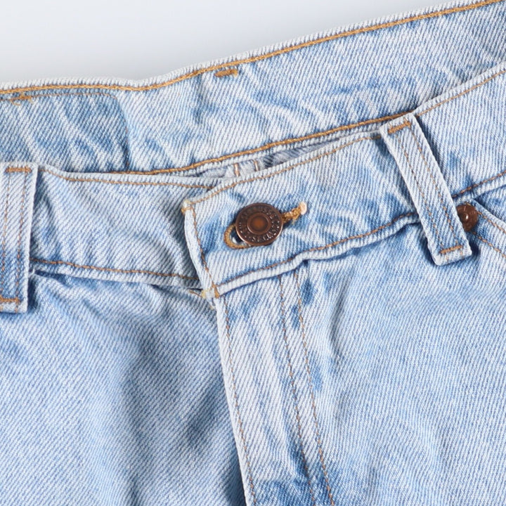 90'S Levi's 950 Relaxed Fit Denim Shorts with Orange Tab, Women's Size XL (W32), Vintage cotton Blue type light blue Vintage Second Hand
