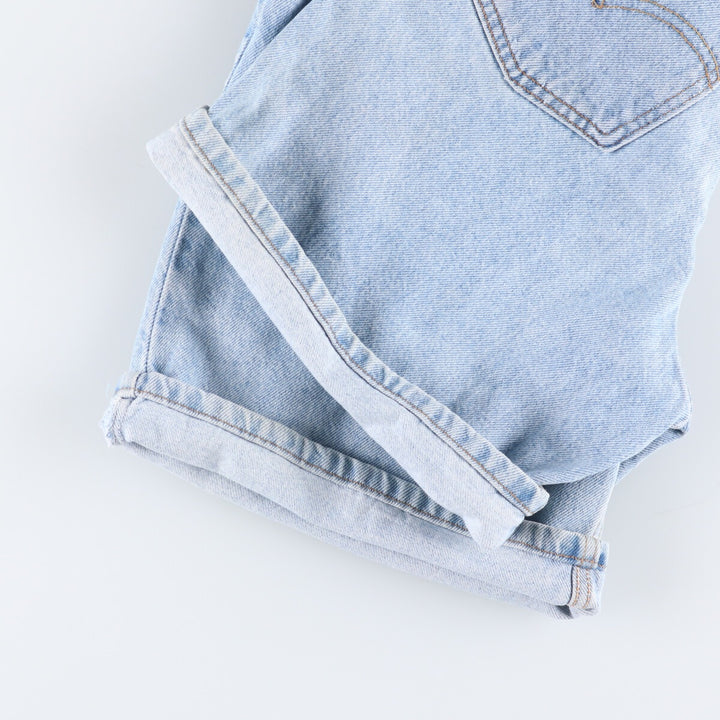 90'S Levi's 950 Relaxed Fit Denim Shorts with Orange Tab, Women's Size XL (W32), Vintage cotton Blue type light blue Vintage Second Hand