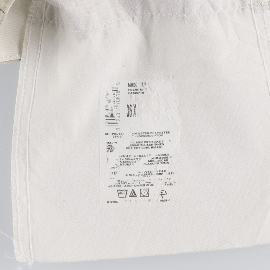 90'S Dickies Work Pants Made in USA Men's W34 Vintage polyester Beige type Vintage Second Hand