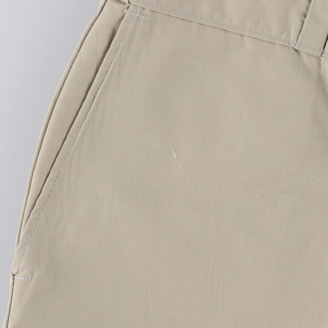 90'S Dickies Work Pants Made in USA Men's W34 Vintage polyester Beige type Vintage Second Hand