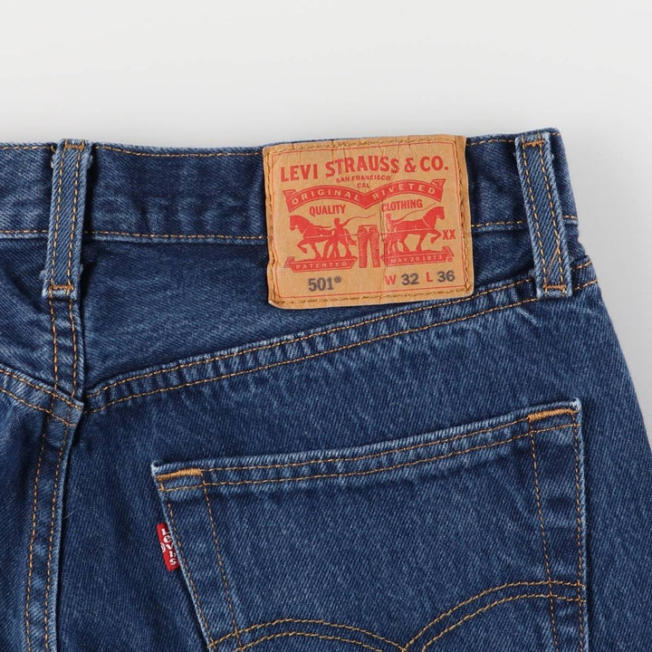 Levi's 501 straight denim pants for men, equivalent to w31 cotton blue type Vintage Second Hand