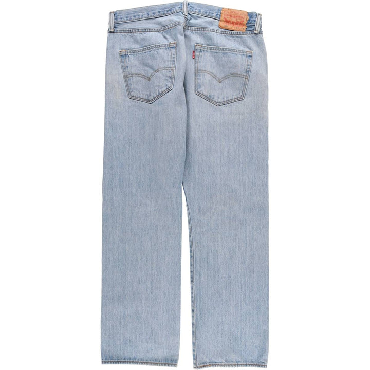 Levi's 501 straight denim pants for men, size W34 cotton blue type Vintage Second Hand