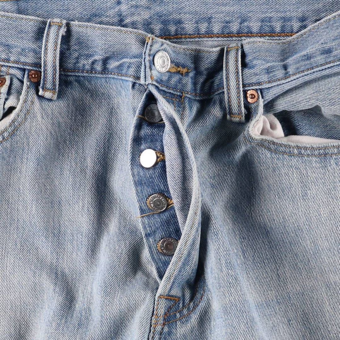 Levi's 501 straight denim pants for men, size W34 cotton blue type Vintage Second Hand