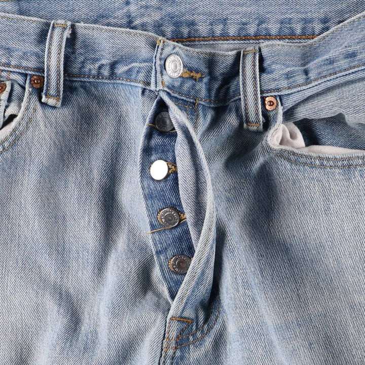 Levi's 501 straight denim pants for men, size W34 cotton blue type Vintage Second Hand