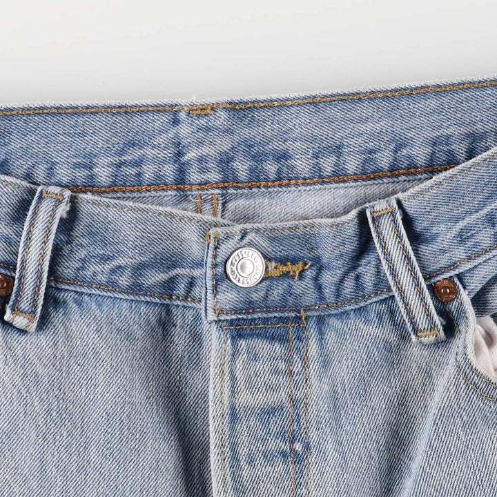 Levi's 501 straight denim pants for men, size W34 cotton blue type Vintage Second Hand