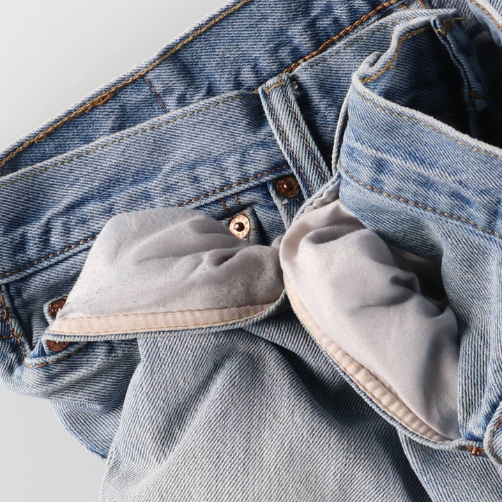 Levi's 501 straight denim pants for men, size W34 cotton blue type Vintage Second Hand