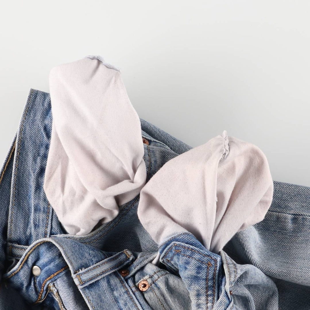 Levi's 501 straight denim pants for men, size W34 cotton blue type Vintage Second Hand
