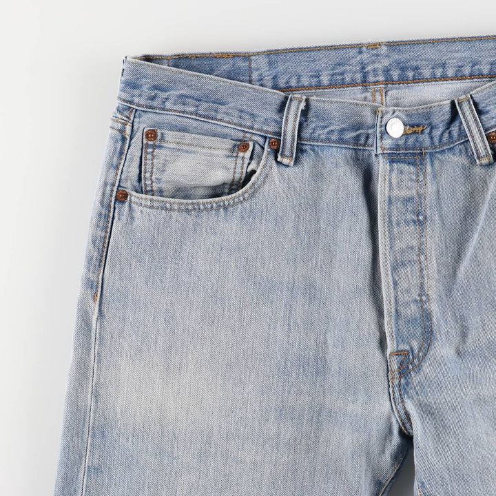 Levi's 501 straight denim pants for men, size W34 cotton blue type Vintage Second Hand