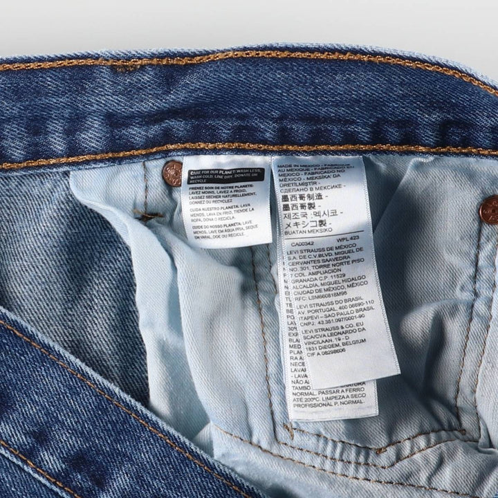 Levi's 501 straight denim pants for men, size W37 cotton blue type Vintage Second Hand