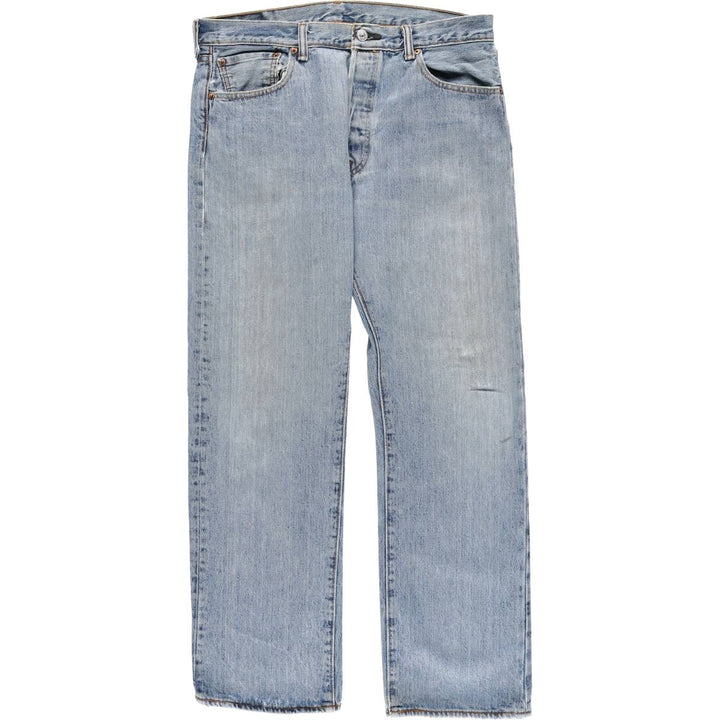 Levi's 501 straight denim pants for men, size W34 cotton blue type Vintage Second Hand