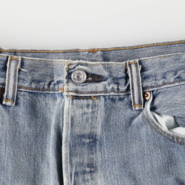 Levi's 501 straight denim pants for men, size W34 cotton blue type Vintage Second Hand