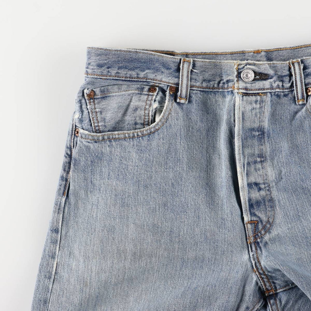 Levi's 501 straight denim pants for men, size W34 cotton blue type Vintage Second Hand