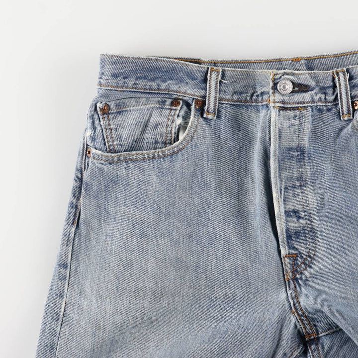 Levi's 501 straight denim pants for men, size W34 cotton blue type Vintage Second Hand