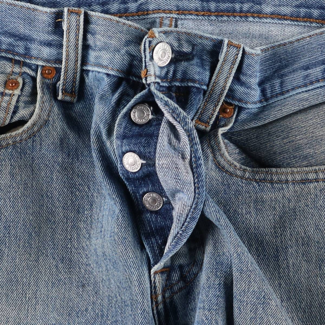 Levi's 501 straight denim pants for men, size W33 cotton blue type Vintage Second Hand