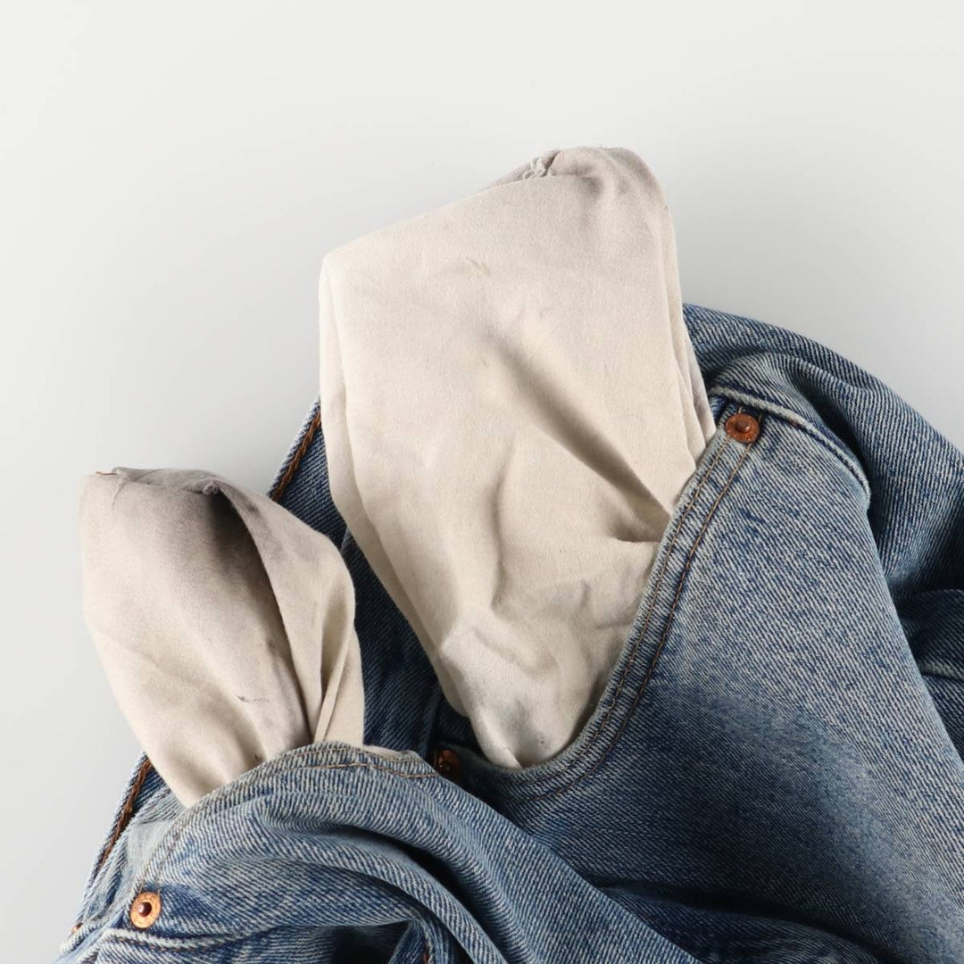 Levi's 501 straight denim pants for men, size W33 cotton blue type Vintage Second Hand