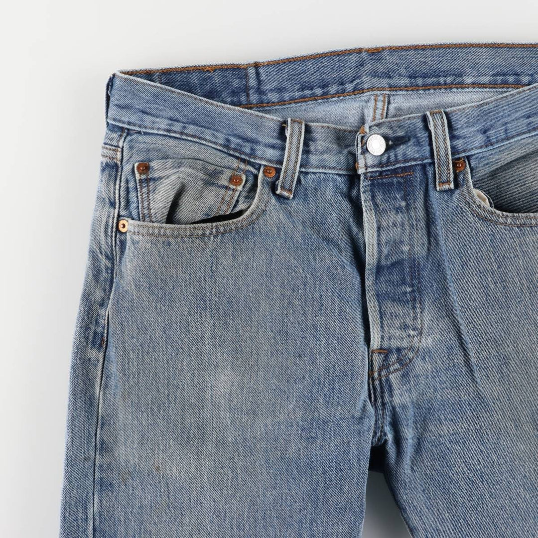 Levi's 501 straight denim pants for men, size W33 cotton blue type Vintage Second Hand