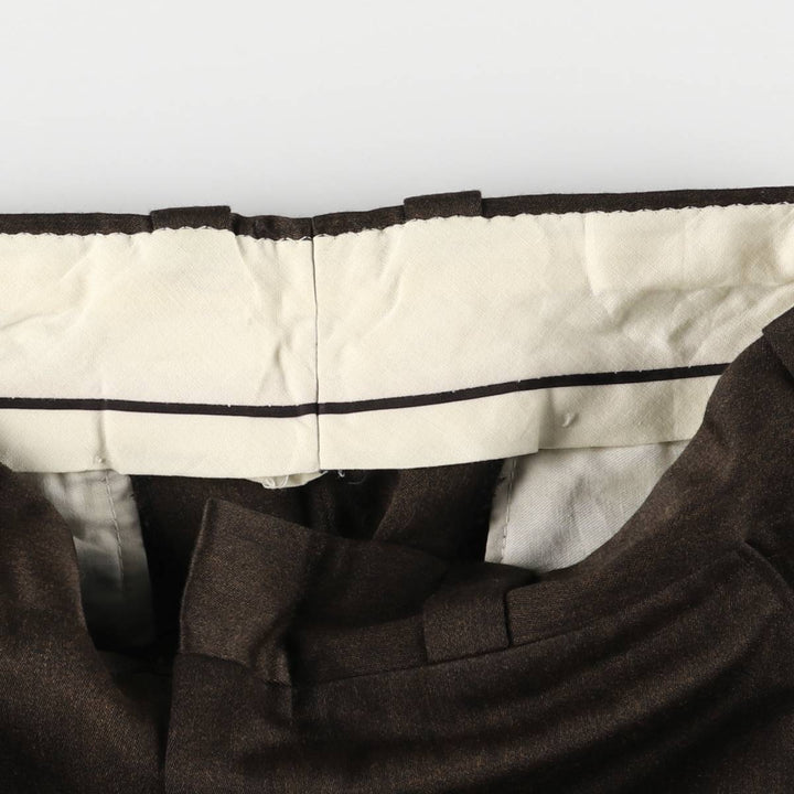 Men's flare pants (equivalent to W32) unclear brown type Vintage Second Hand