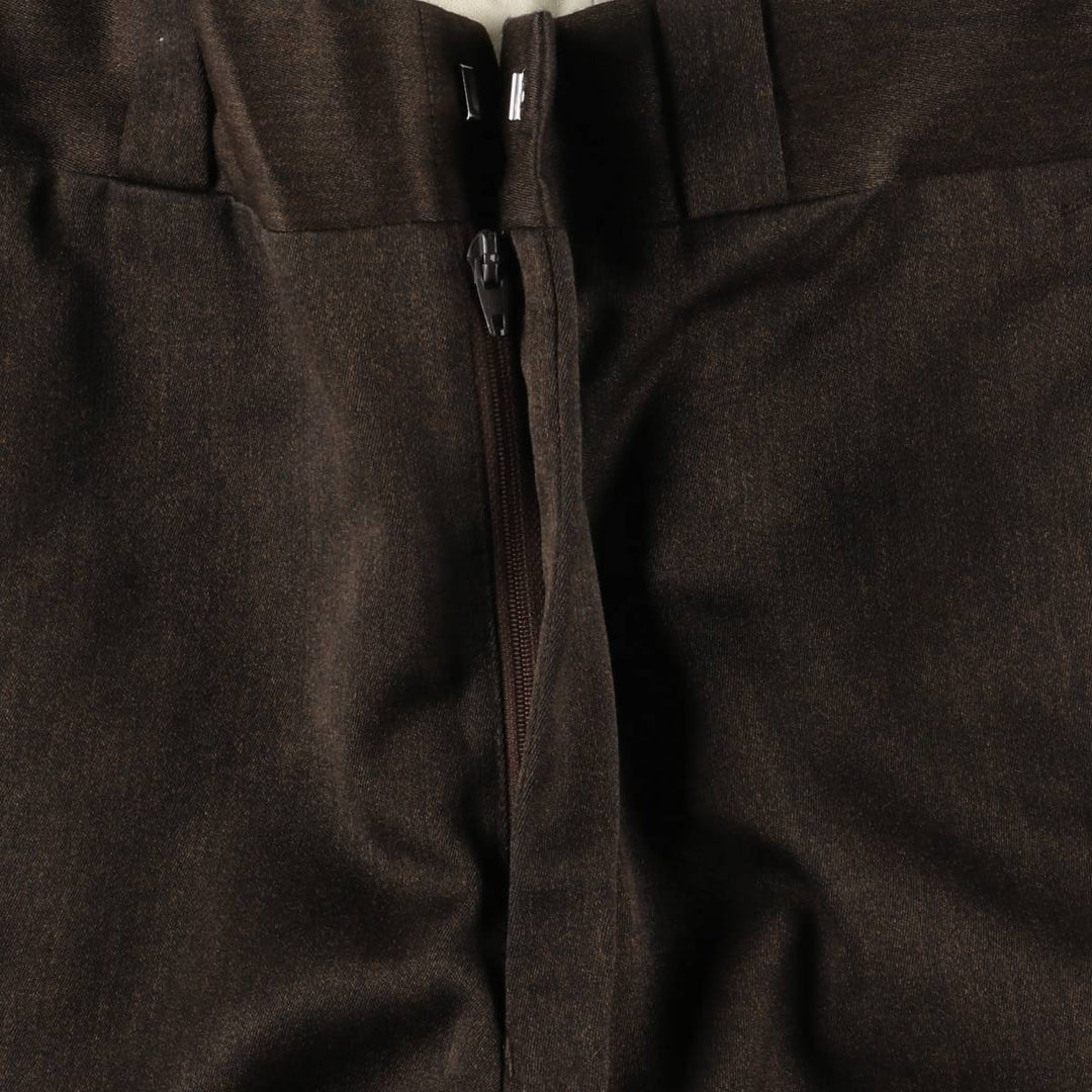 Men's flare pants (equivalent to W32) unclear brown type Vintage Second Hand