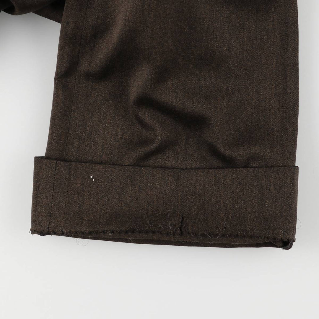 Men's flare pants (equivalent to W32) unclear brown type Vintage Second Hand