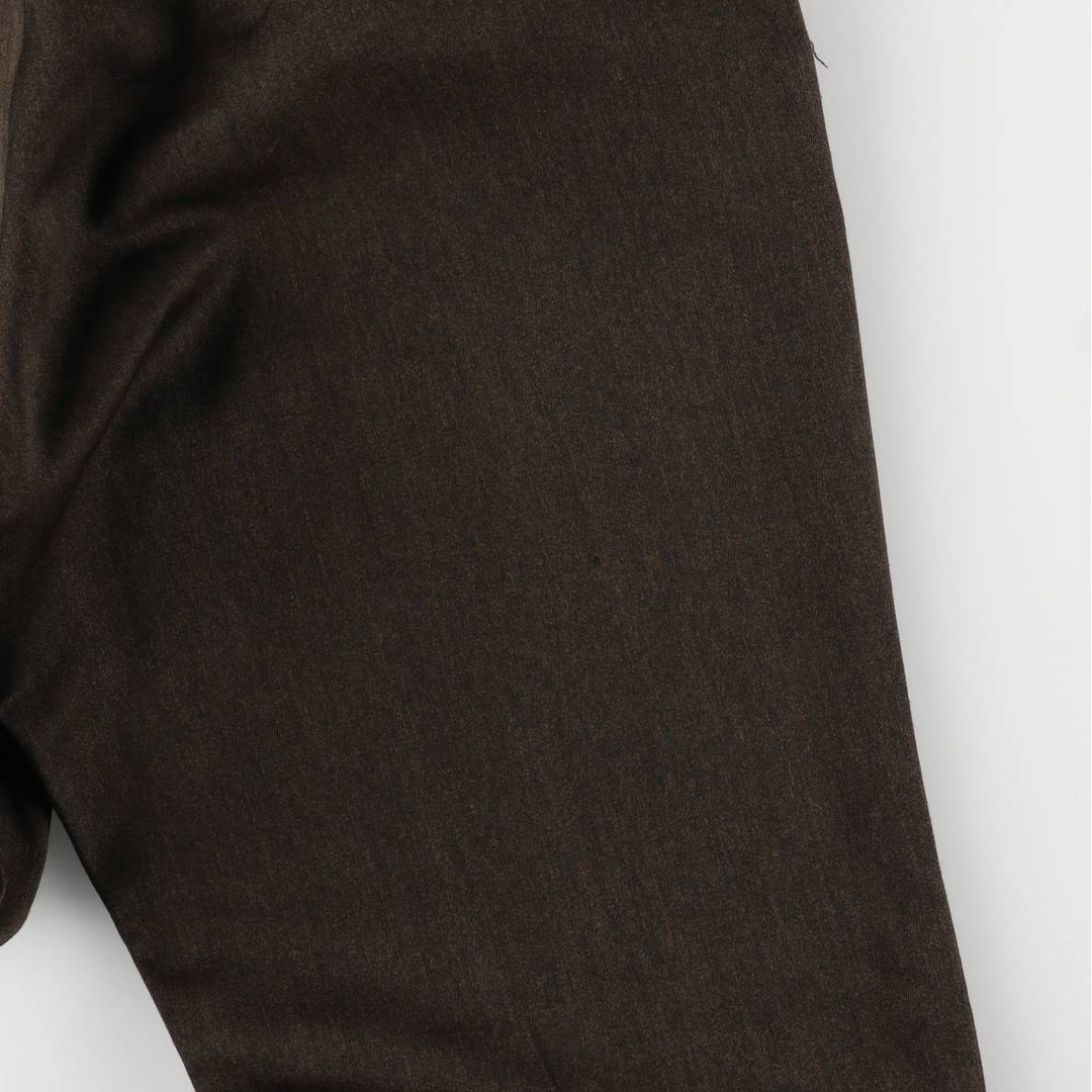 Men's flare pants (equivalent to W32) unclear brown type Vintage Second Hand